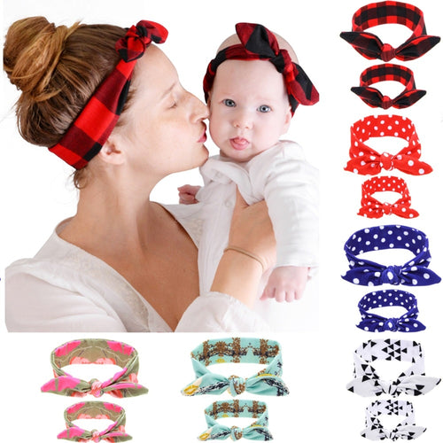 2Pcs/Set Mother Daughter Headband