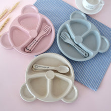 Load image into Gallery viewer, 3Pcs/Set Baby bowl+spoon+fork